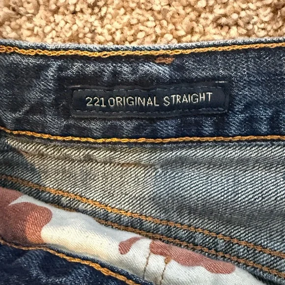 Lucky Brand Men's Medium Blue Straight Jeans - Picture 4 of 7